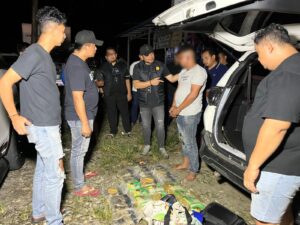 Foto : Satresnarkoba Polrestabes Medan, Polda Sumatera Utara, menggagalkan upaya pengiriman 24 kilogram sabu, dari Aceh menuju Palembang. (Ist)