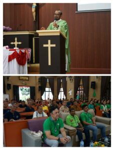 Warga Binaan Lapas Kelas I Medan mengikuti Ibadah Harian.